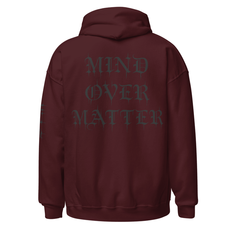 Mind Over Matter Hoodie (Black Print)