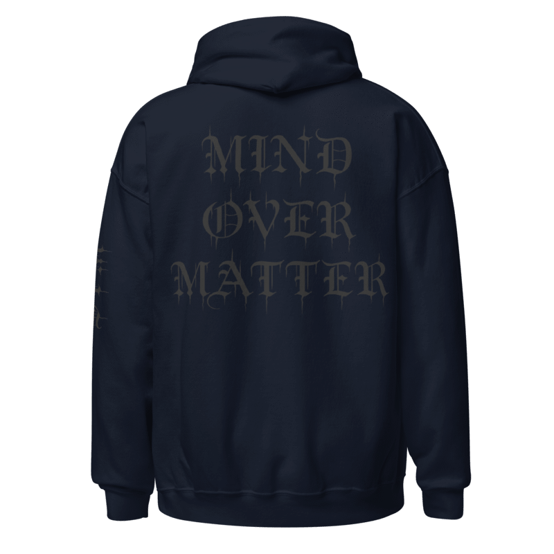 Mind Over Matter Hoodie (Black Print)