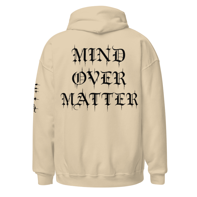 Mind Over Matter Hoodie (Black Print)