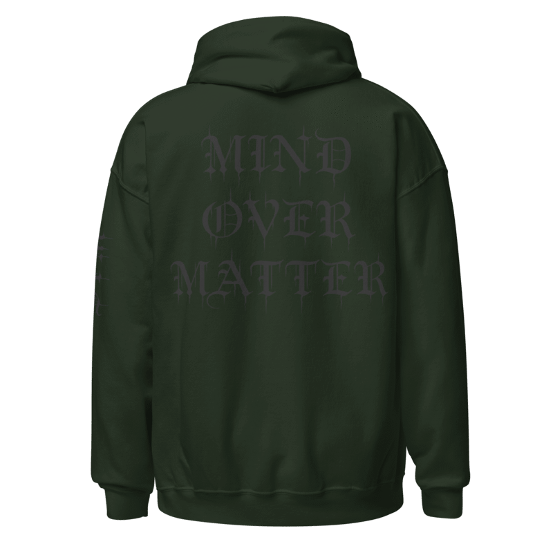 Mind Over Matter Hoodie (Black Print)