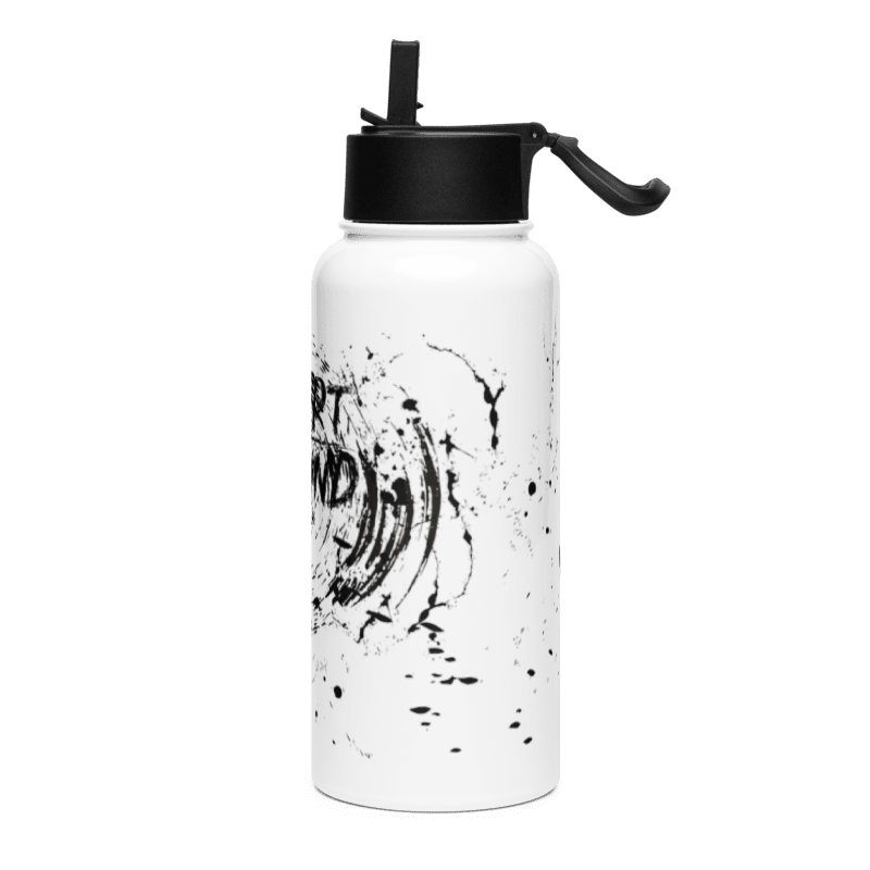 32oz Stm Handprint Bottle With Straw
