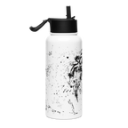 32oz Stm Handprint Bottle With Straw